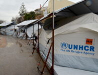 UN aid tents in Greece - photo credit: Theresa Menders